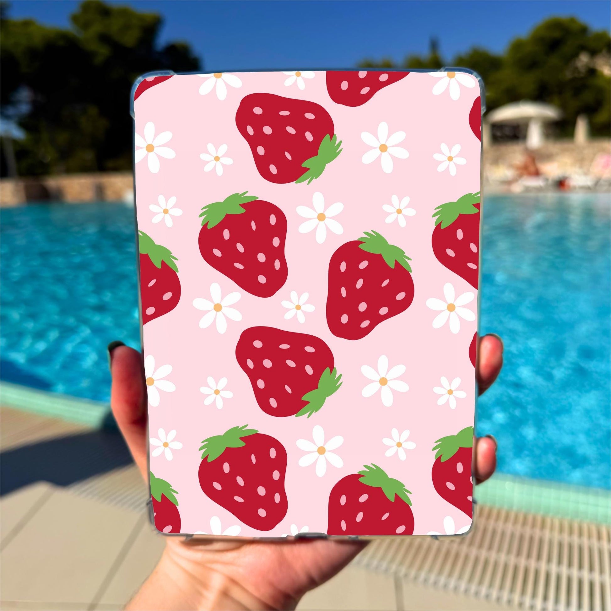 Kindle Clear Case Insert | Strawberries by The Saltwater Press